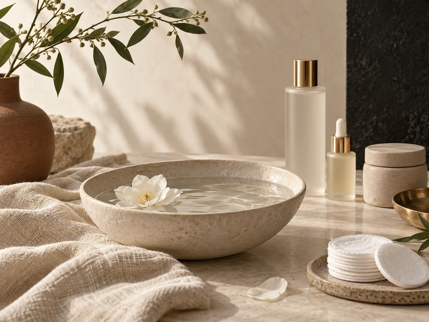 nature morte hydratation et protection de la peau